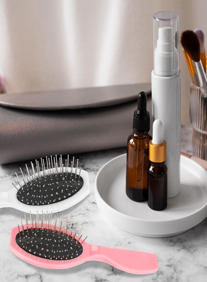 salbsever Wig Brush 2 Pcs Wig Brushes for Synthetic Hair Wigs and Human Hair Stainless Steel Wig Wire Detangling Brushes Portable Comb Professional Synthetic Hair Brush Extension Brushes for Women - Image 4